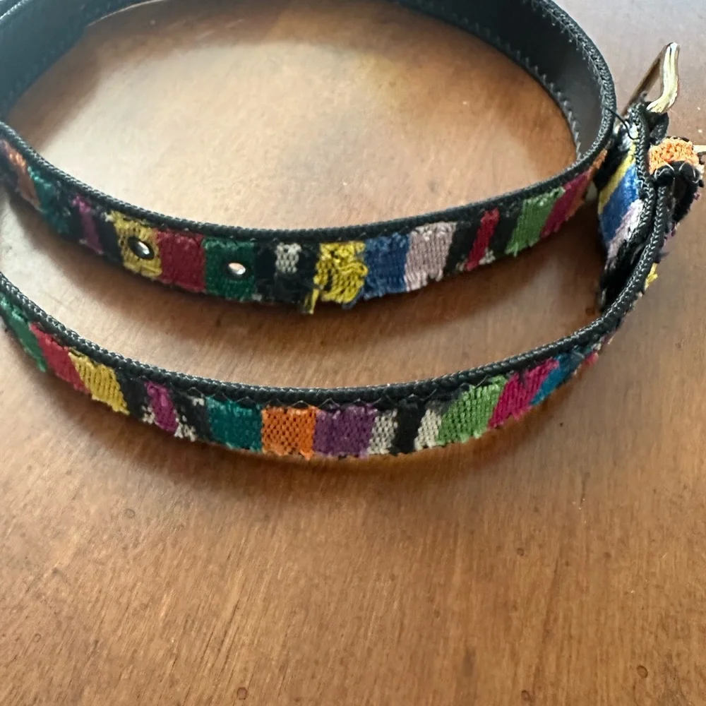 Capezio woven cloth belt